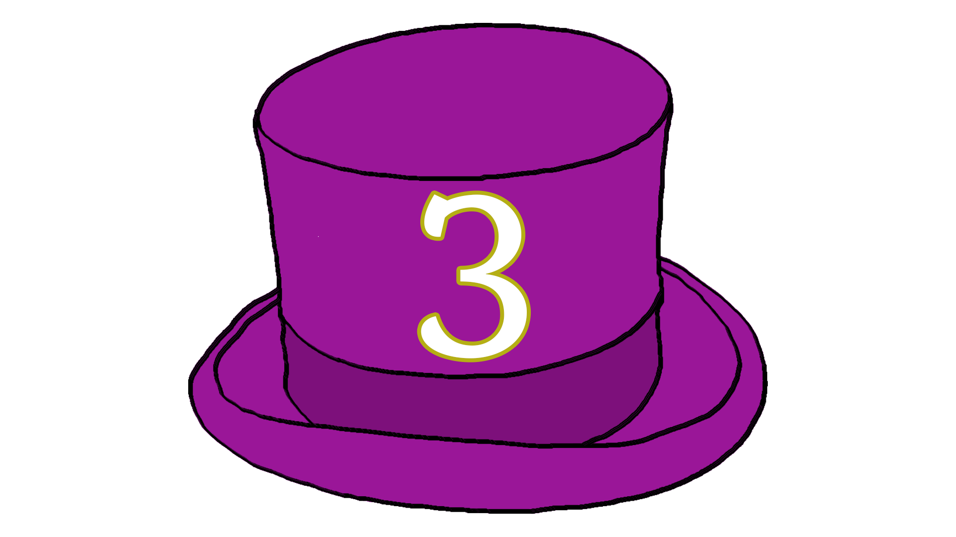 Rhyme Time Teller Hat #3; filler for the  cover of the 3rd installment of the RHYME TIME TALES Books.