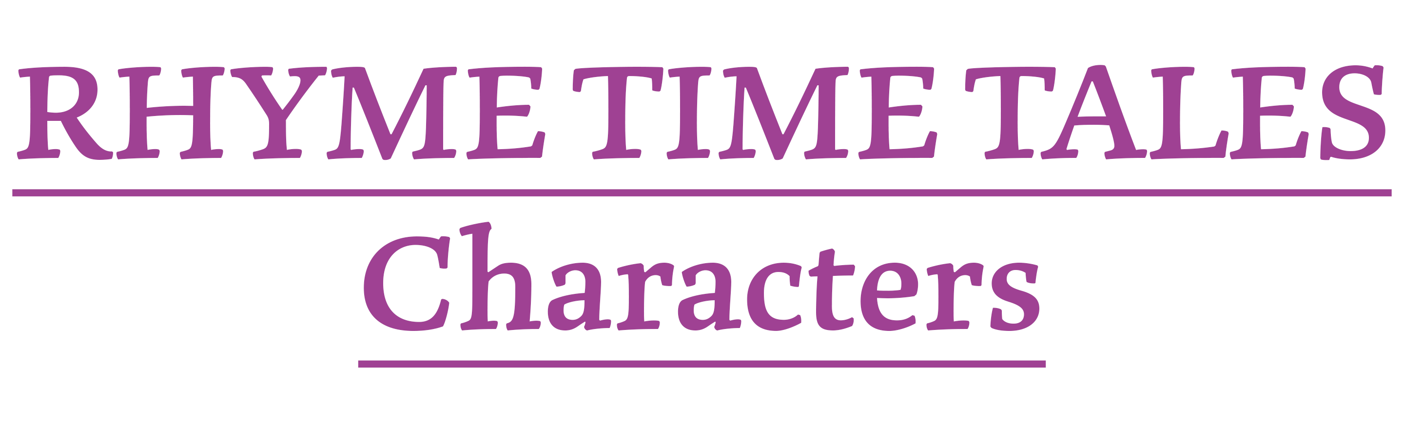 RHYME TIME TALES Characters